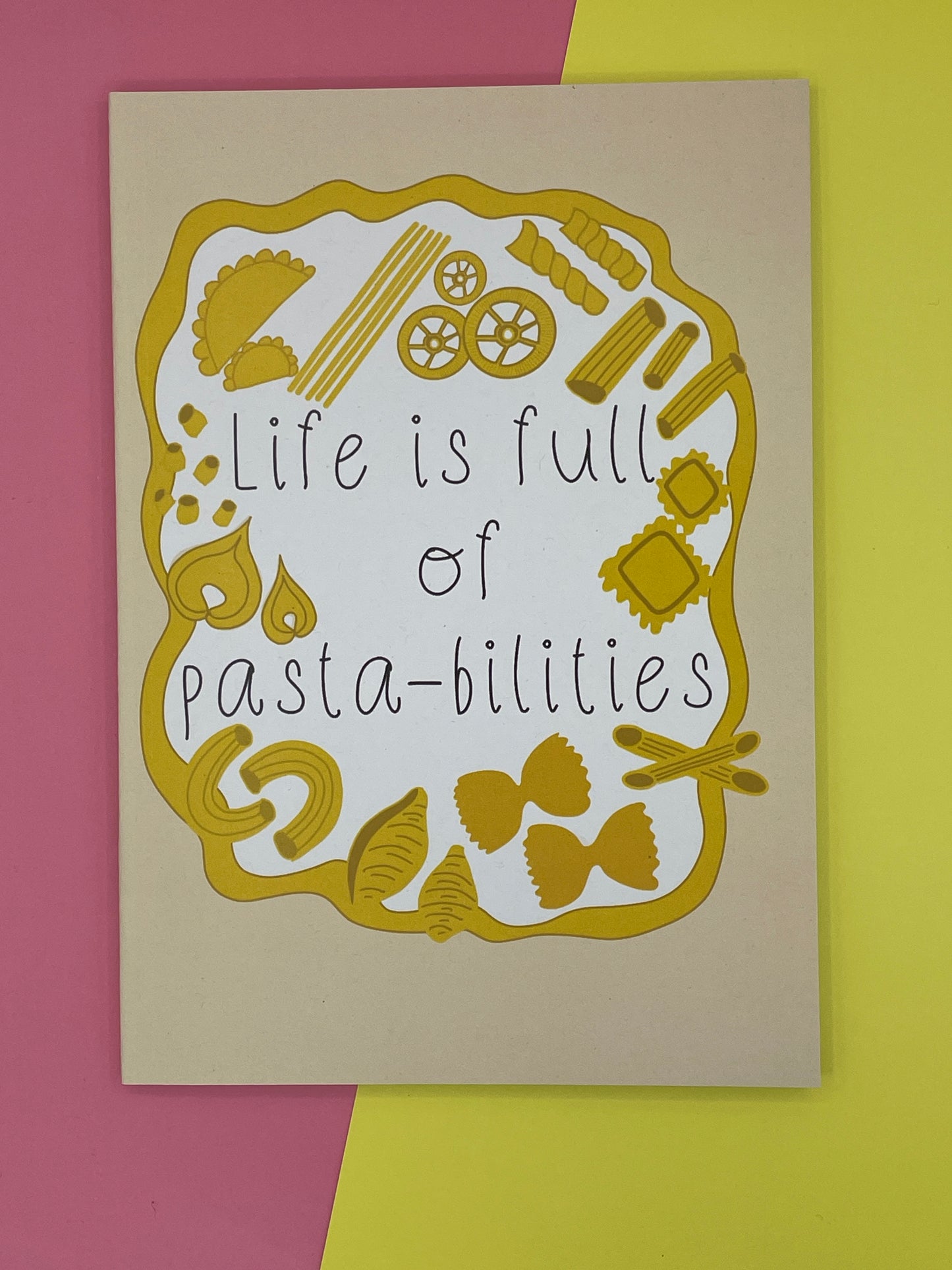 Life is full of pasta-bilities notebook