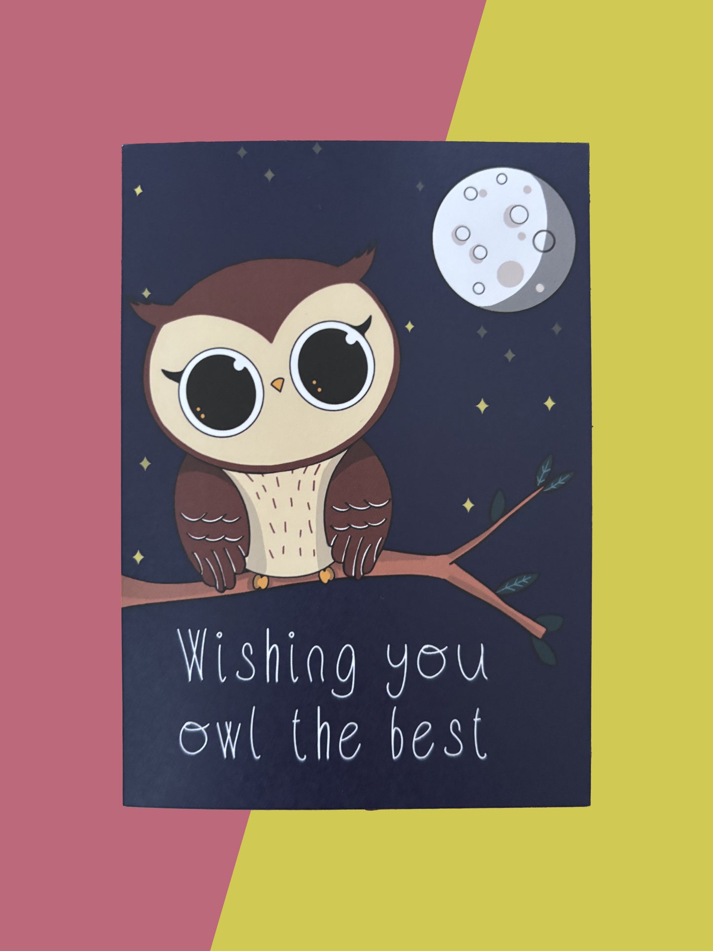 Wishing you owl the best greeting card