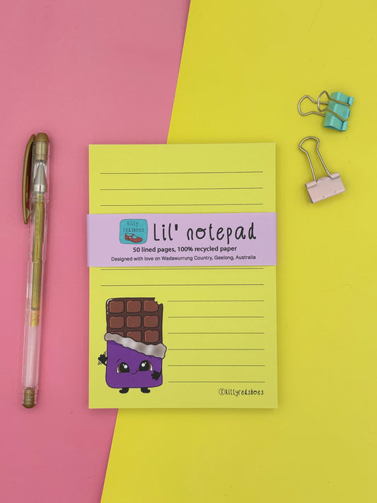 Chocolate lil notepad
