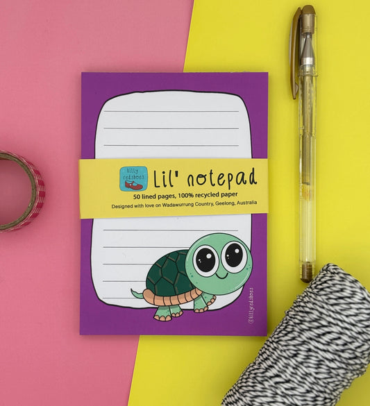 Turtle lil notepad