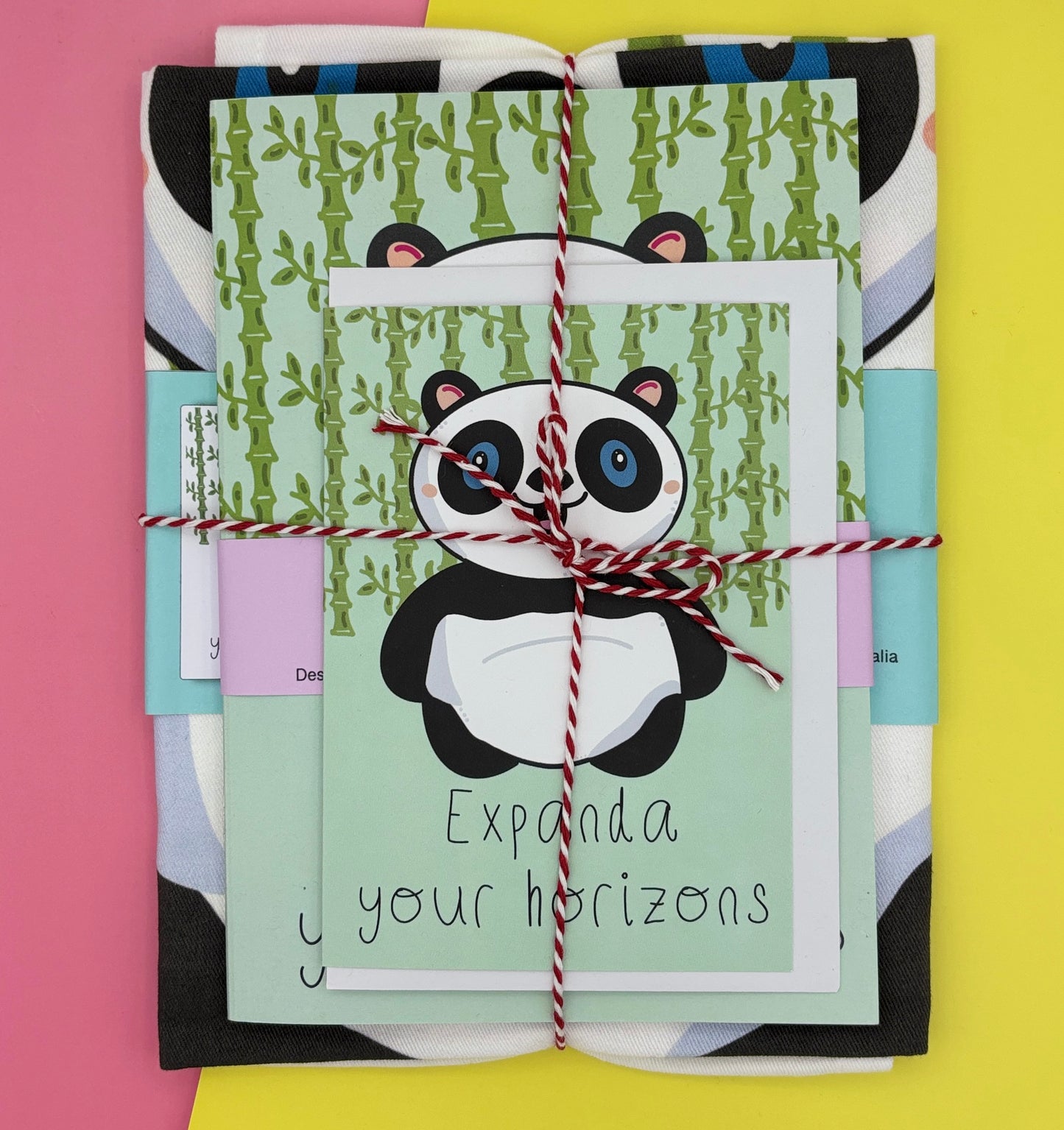 Panda tea towel bundle