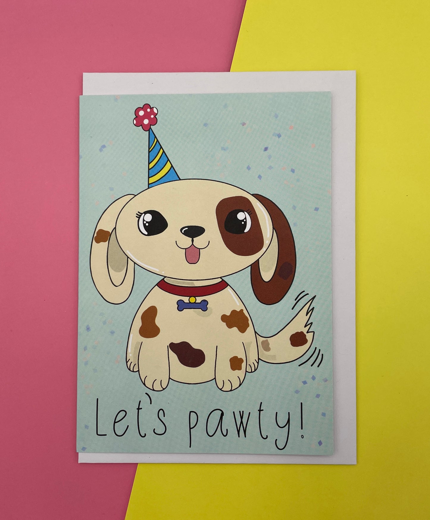 Let's pawty! greeting card