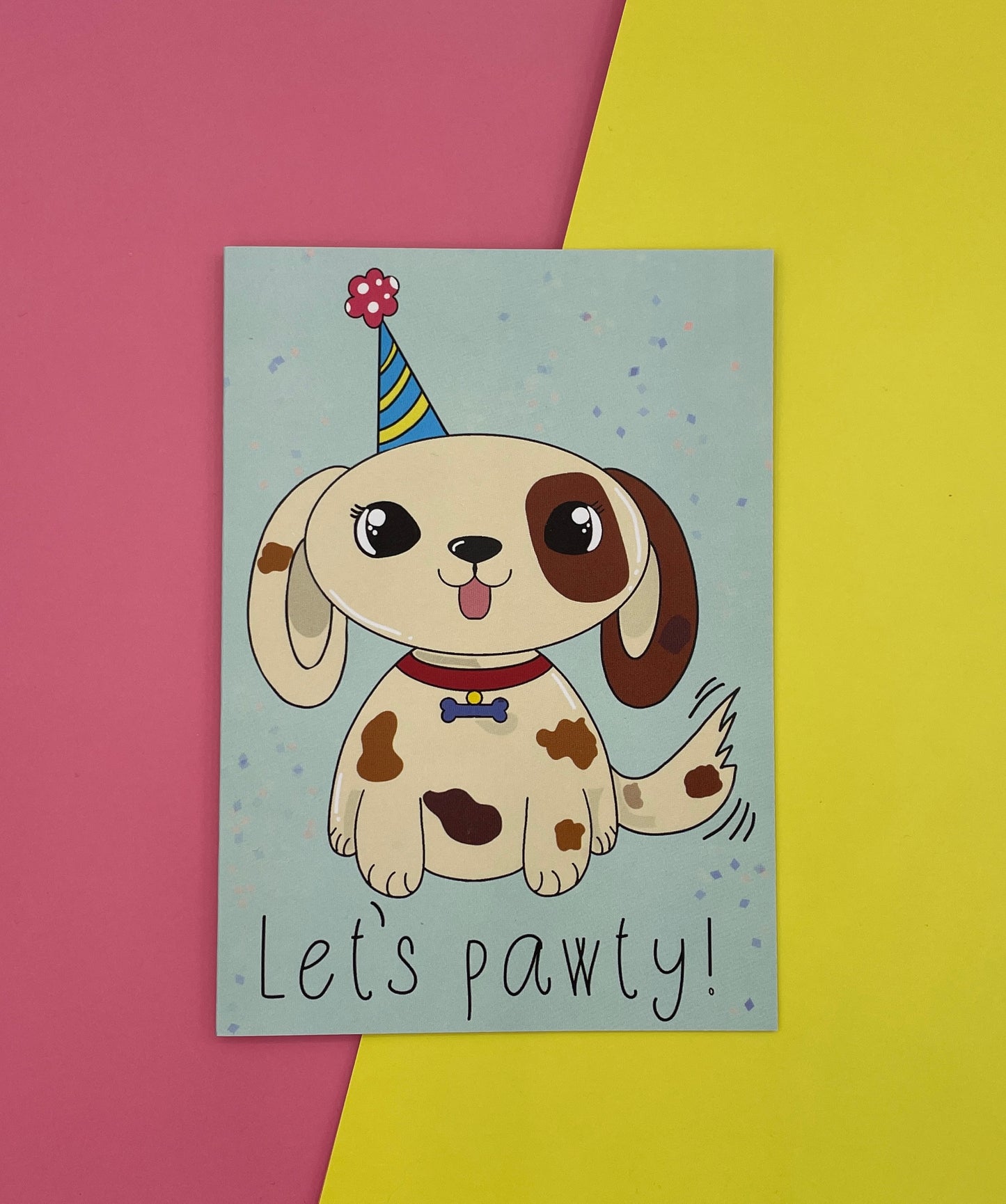 Let's pawty! greeting card