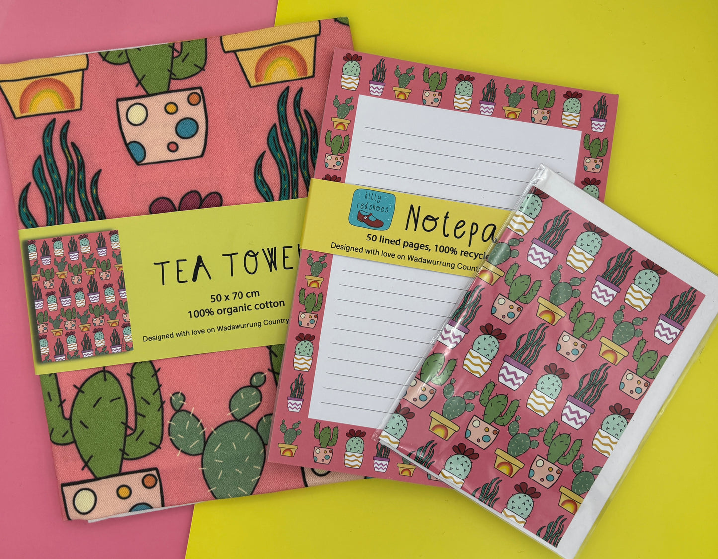 Cactus tea towel bundle
