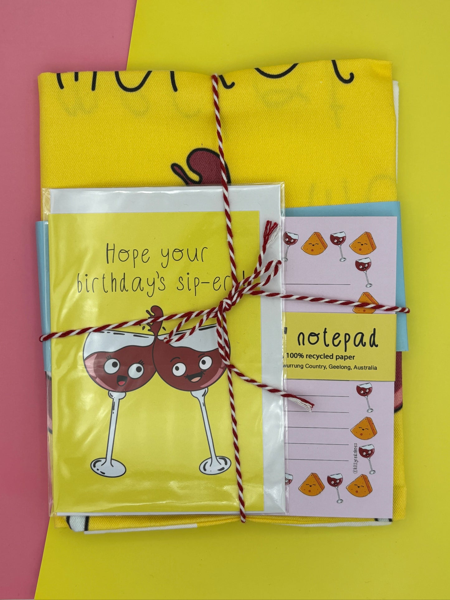 Wine tea towel bundle