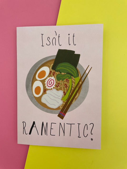 Isn't it ramentic? greeting card