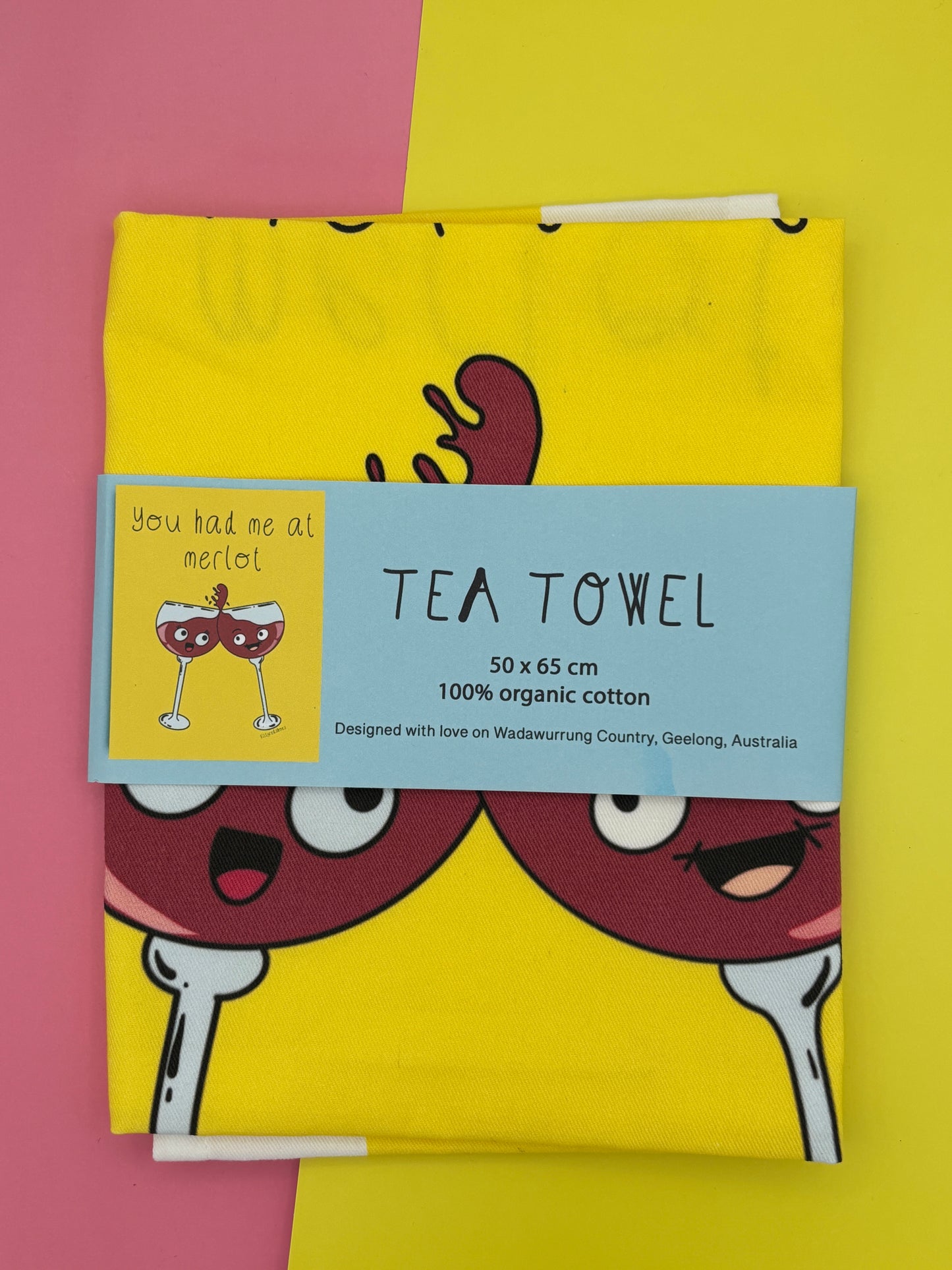 Wine tea towel