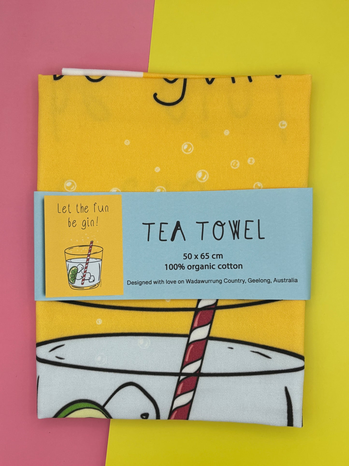 Gin tea towel