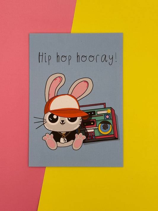 Hip hop hooray! greeting card
