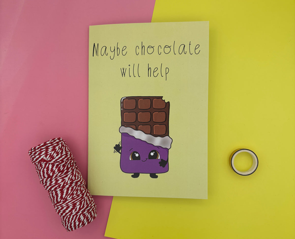 Maybe chocolate will help notebook