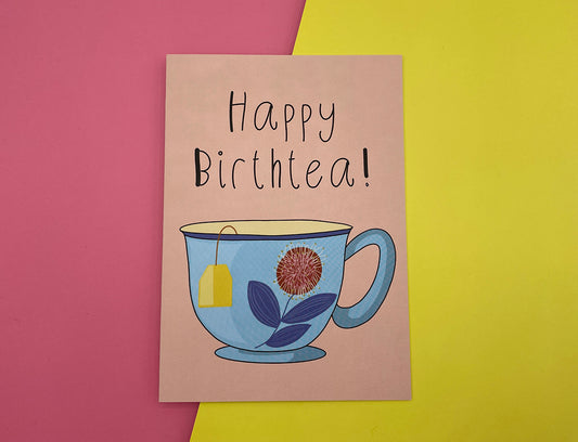 Happy Birthtea! greeting card