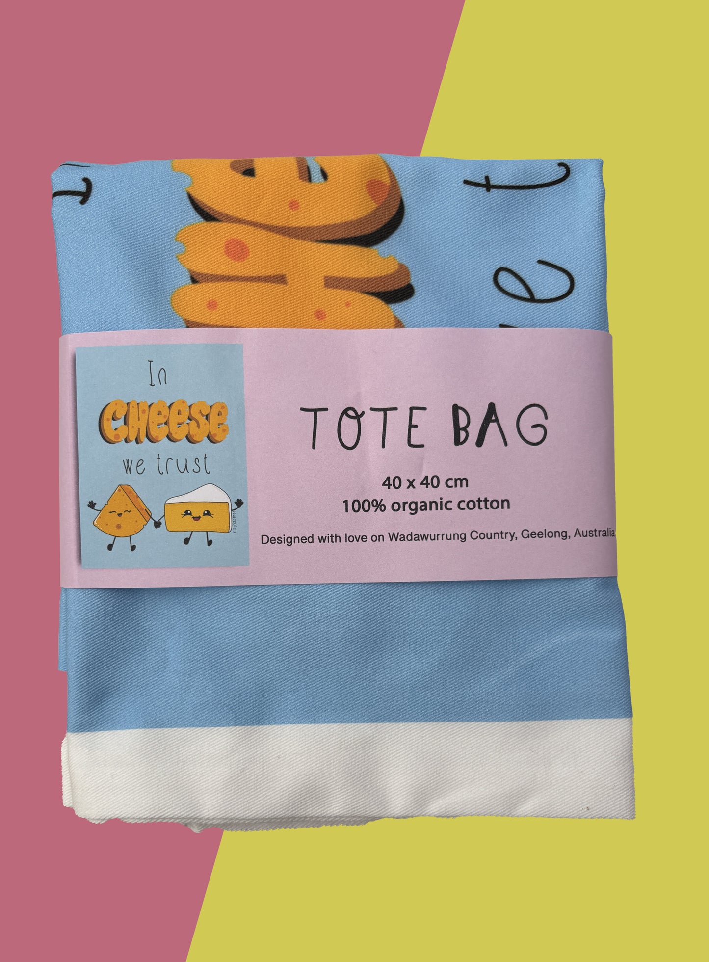 Cheese tote bag