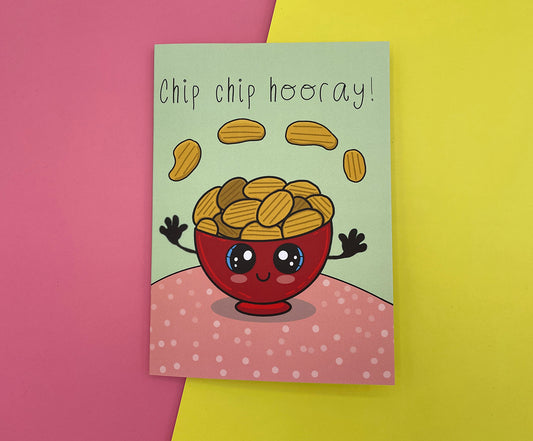 Chip chip hooray! greeting card