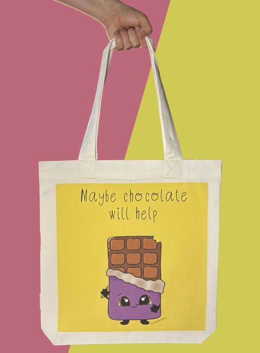 Chocolate tote bag