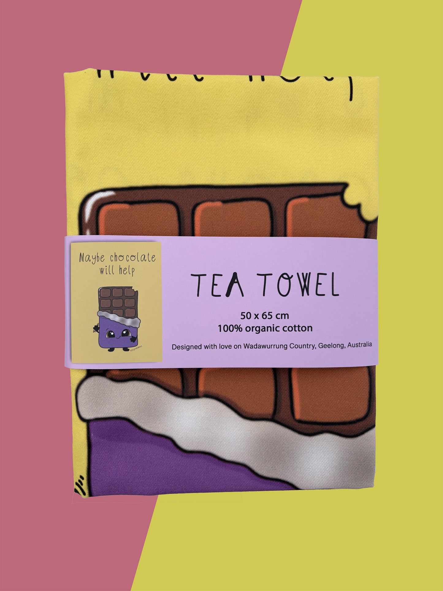 Chocolate tea towel