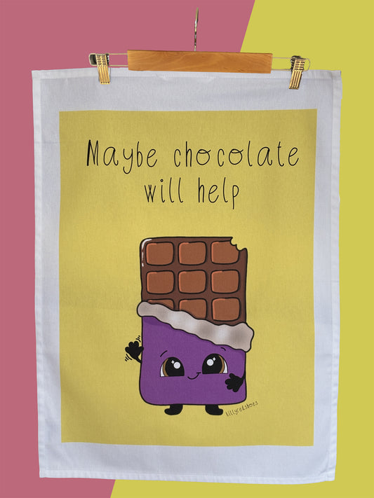 Chocolate tea towel