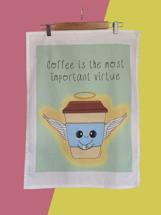 Coffee tea towel