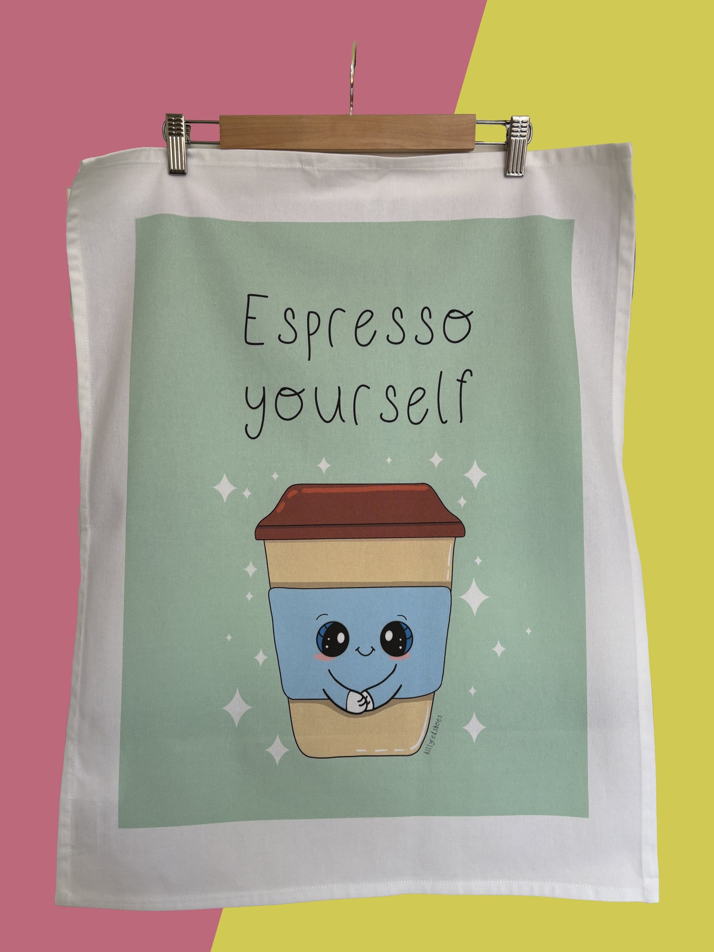 Espresso tea towel