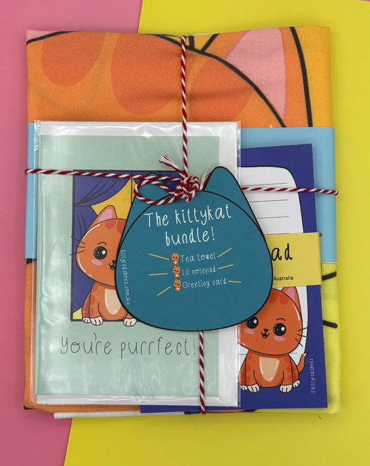 Cat tea towel bundle