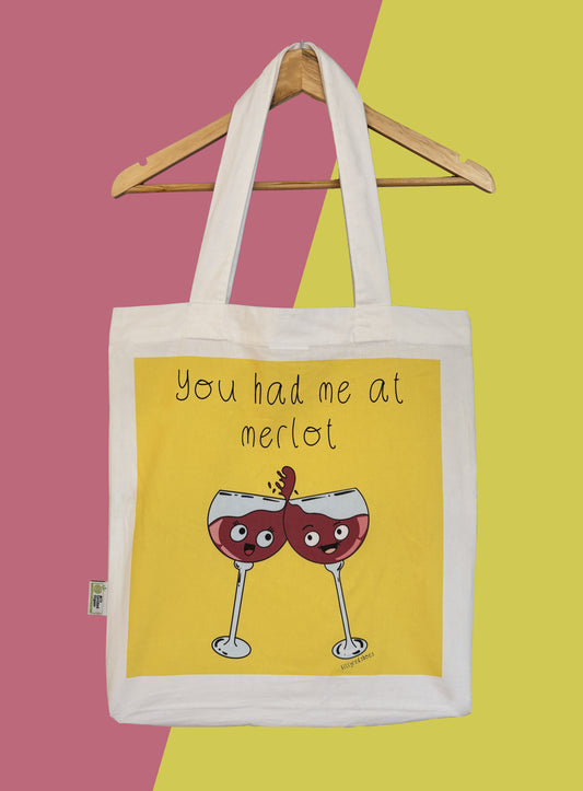 Wine tote bag