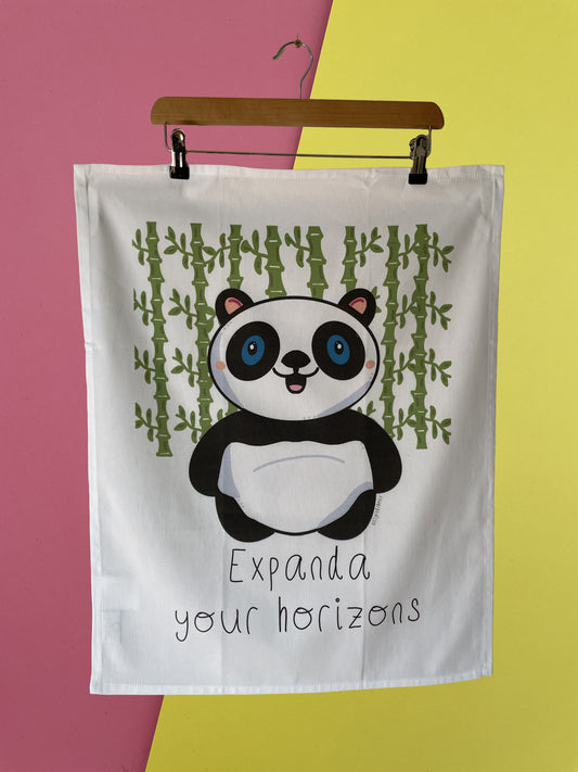 Expanda your horizons tea towel