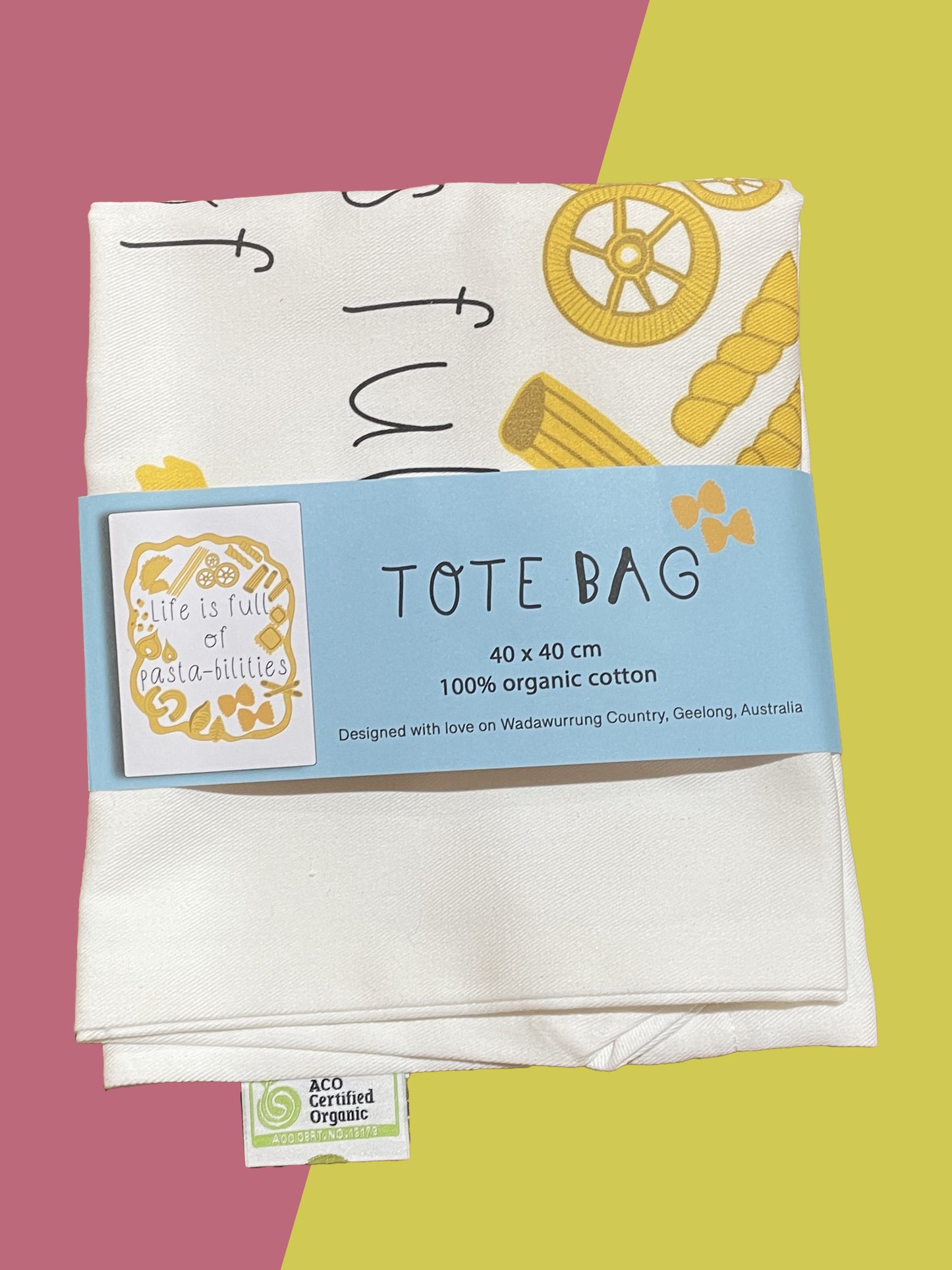 Life is full of pasta-bilities tote bag