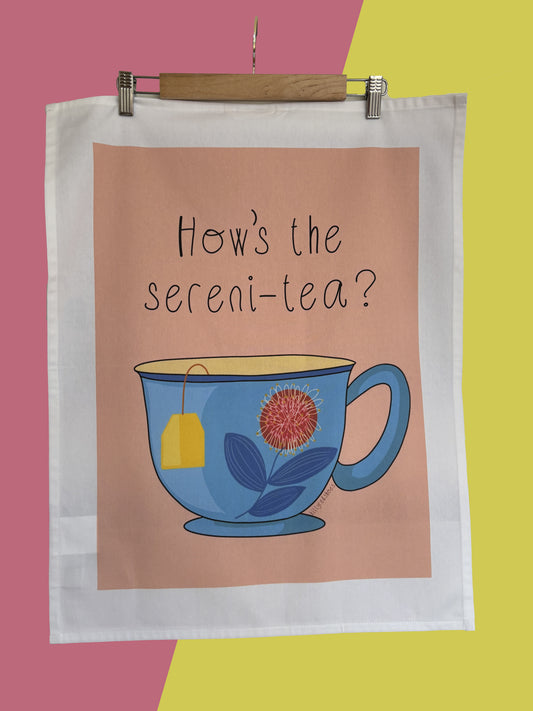 Sereni-tea tea towel